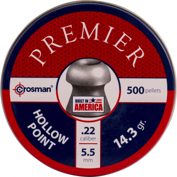 Пуля пневматическая CROSMAN PREMIER HOLLOW POINT 5,5мм, 14,3гр (500 шт.) Пуля пневматическая CROSMAN PREMIER HOLLOW POINT 5,5мм, 14,3гр (500 шт.)